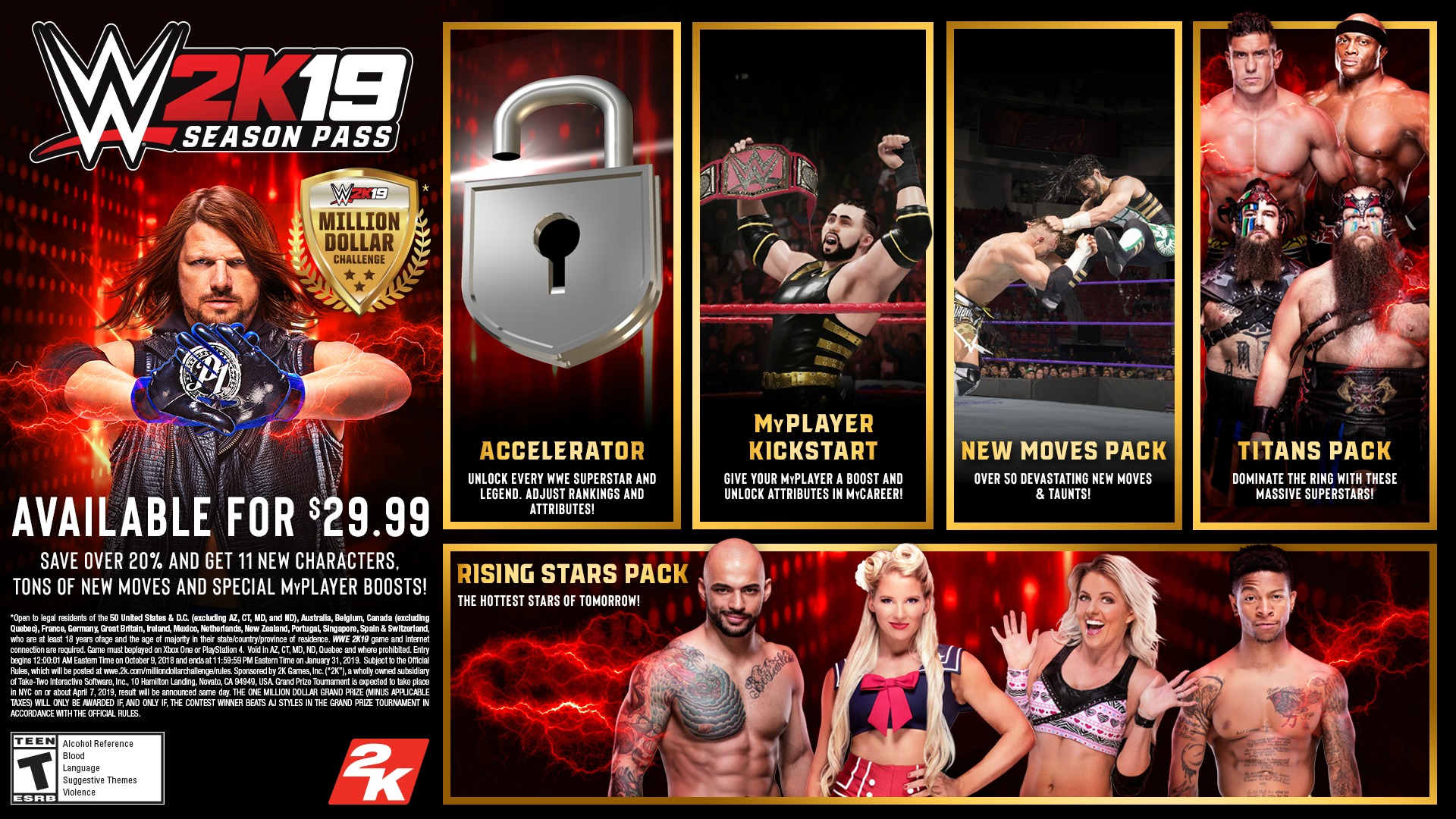 WWE 2K19 için piyasaya sürülecek olan ek paketler açıklandı