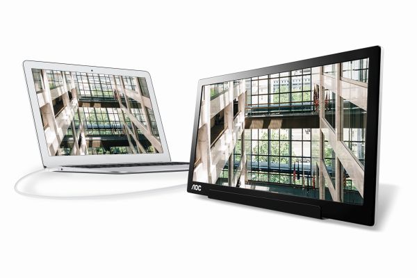 USB-C ile çalışabilen mobil monitör AOC I1601FWUX, üretkenliği arttırıyor