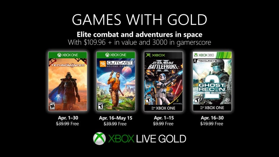 Games with Gold ile Nisan 2019’da ücretsiz verilecek oyunlar açıklandı