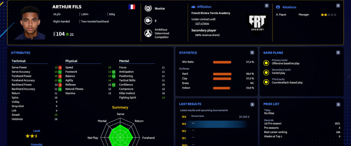 Tennis Manager 2023 incelemesi